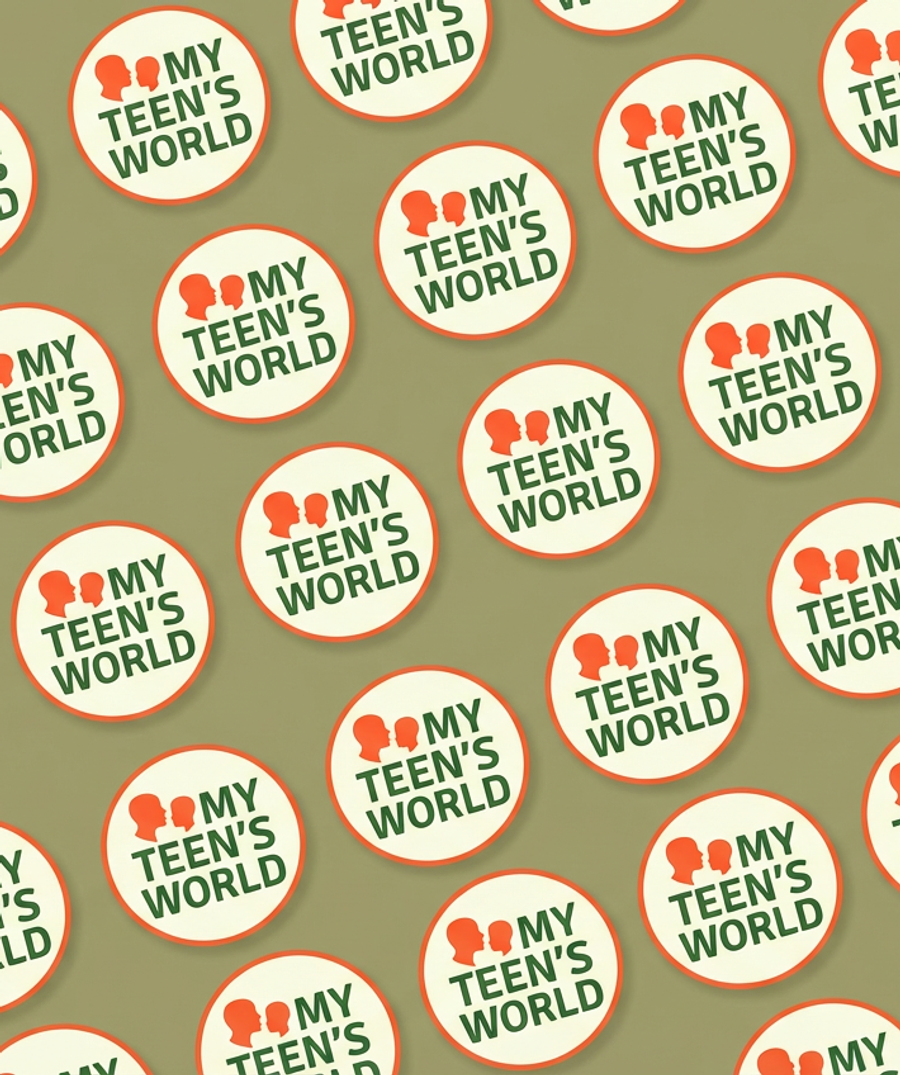 My Teen's World sticker sheet